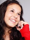 woman on phone